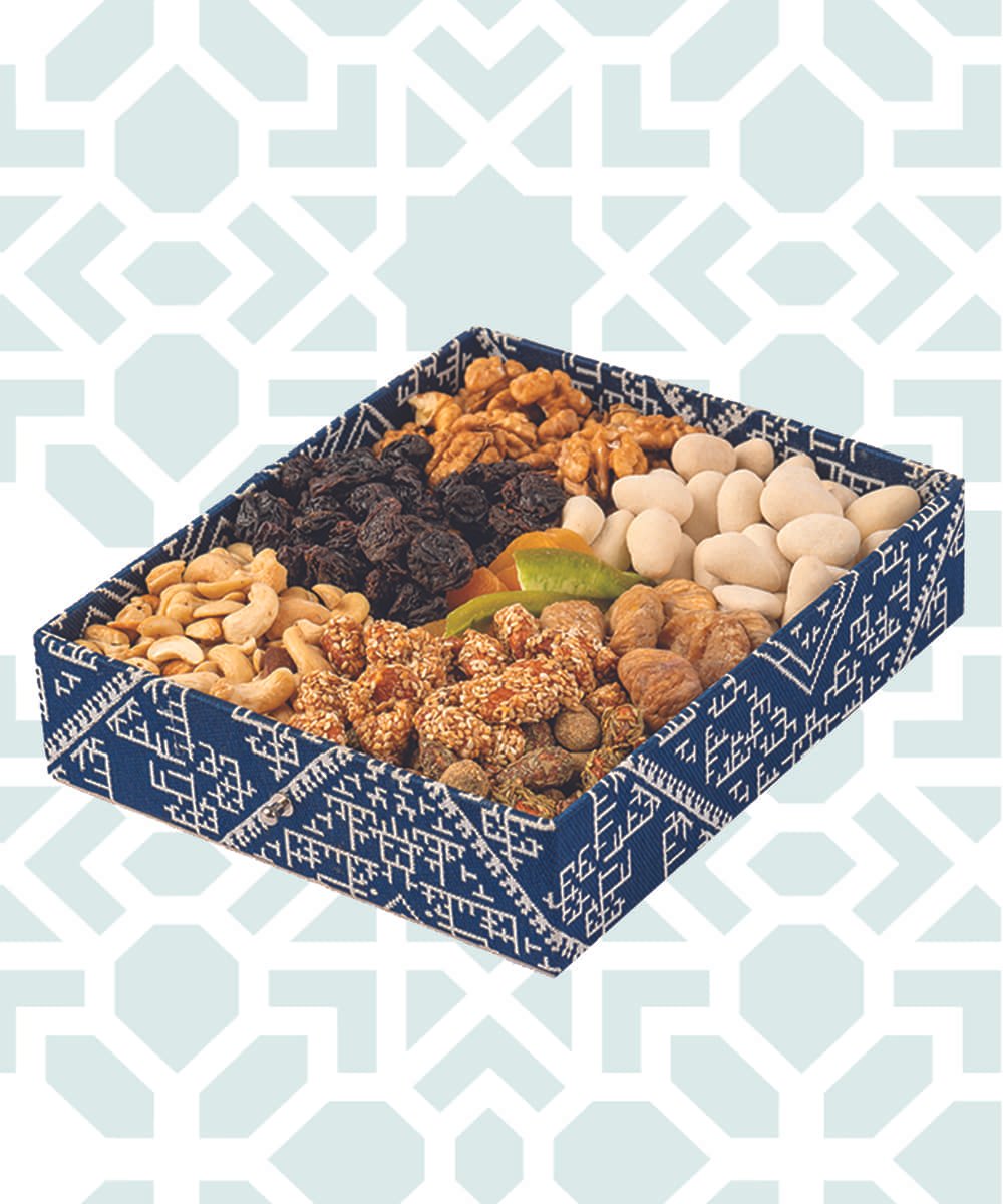 Boite Carré Brodé - Ref 1045*